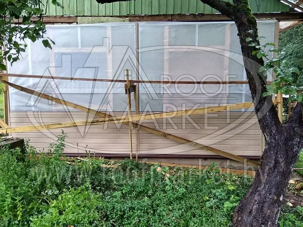 Реконструкция дома с использованием металлочерепицы МеталлПрофиль "Norman" Монтеррей