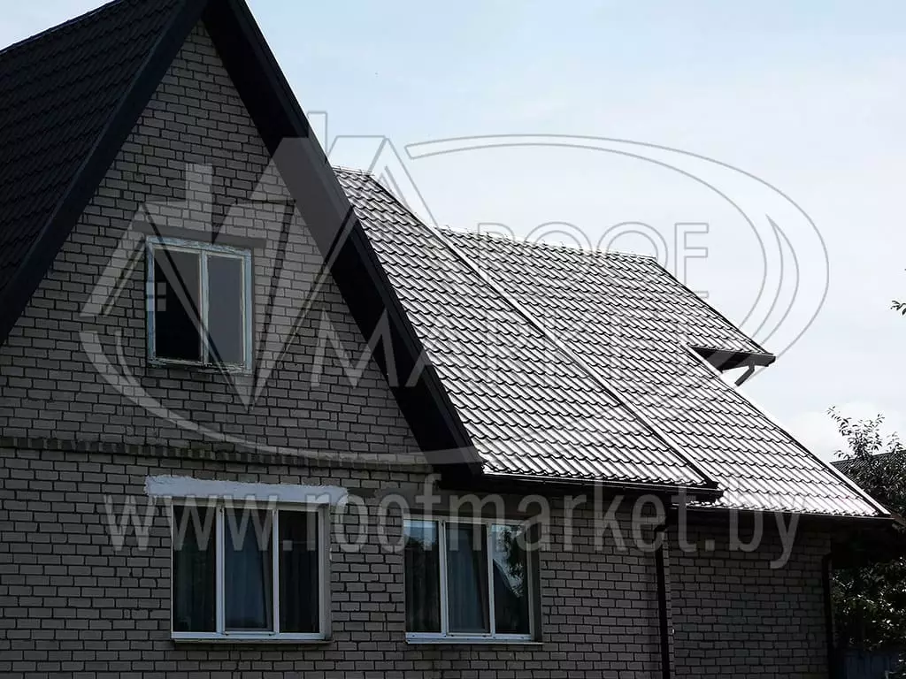 Замена шифера на металлочерепицу "Norman" Монтеррей