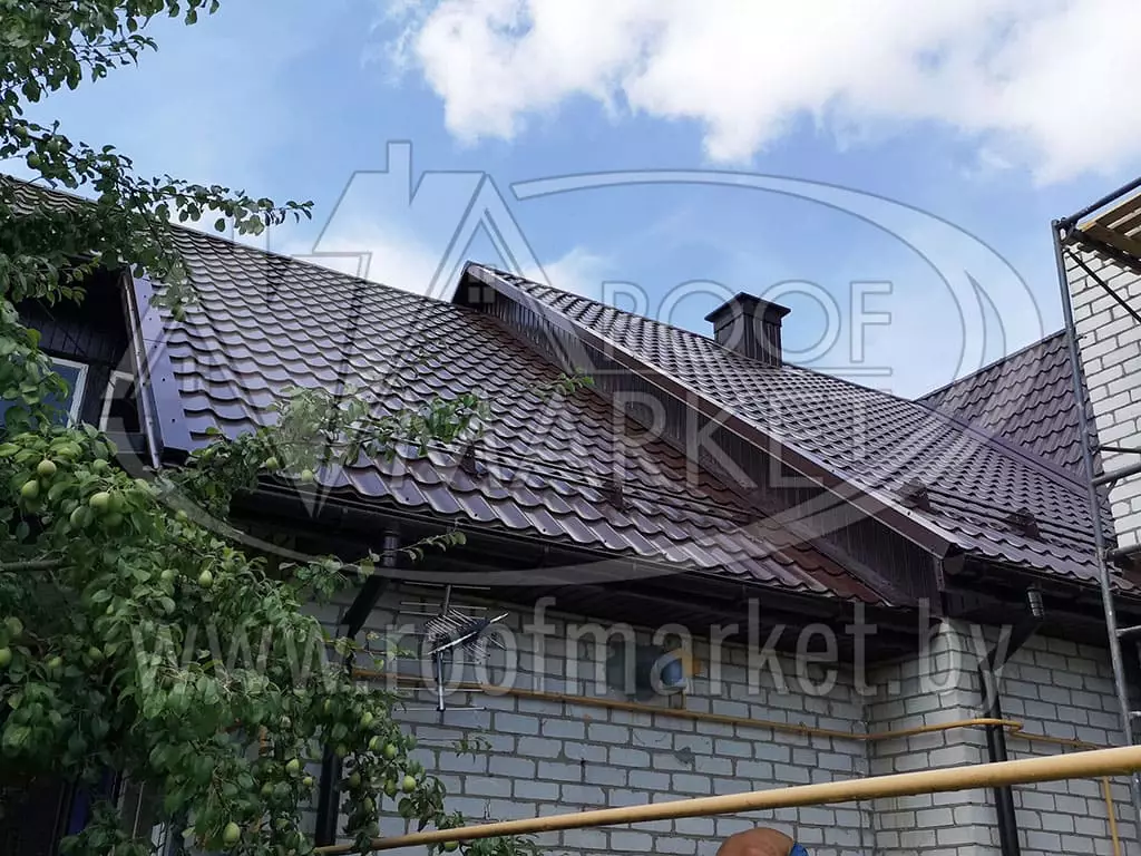 Замена шифера на металлочерепицу "Norman" Монтеррей