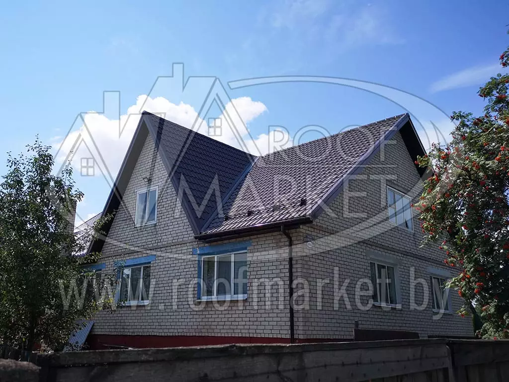 Замена шифера на металлочерепицу "Norman" Монтеррей