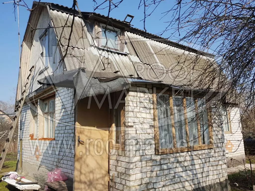 Замена шифера на металлочерепицу Монтеррей от Скайпрофиль