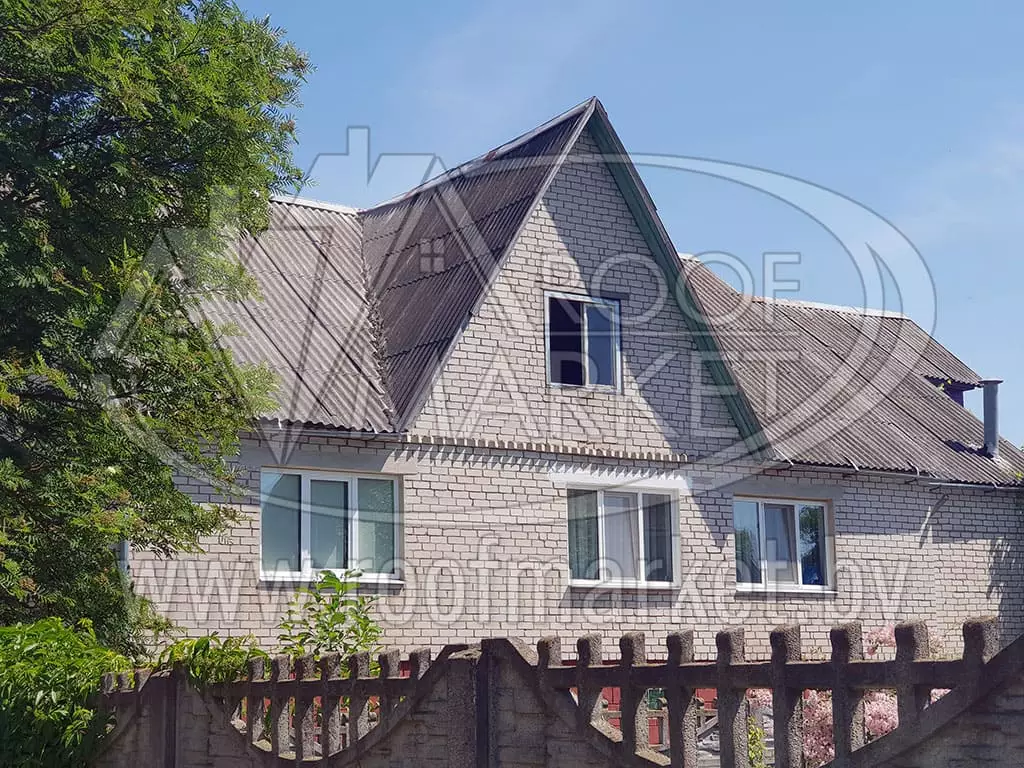 Замена шифера на металлочерепицу "Norman" Монтеррей