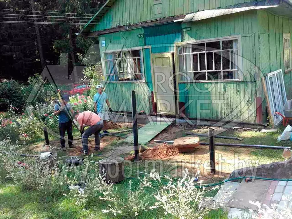 Реконструкция дома с использованием металлочерепицы МеталлПрофиль "Norman" Монтеррей