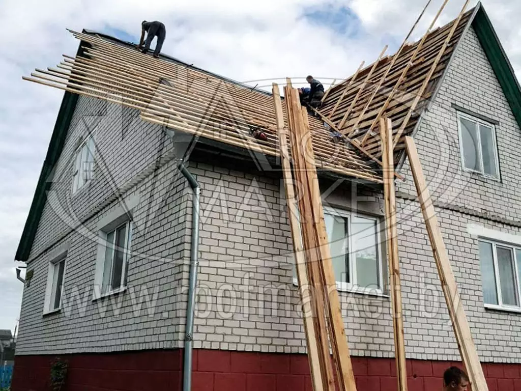 Замена шифера на металлочерепицу "Norman" Монтеррей