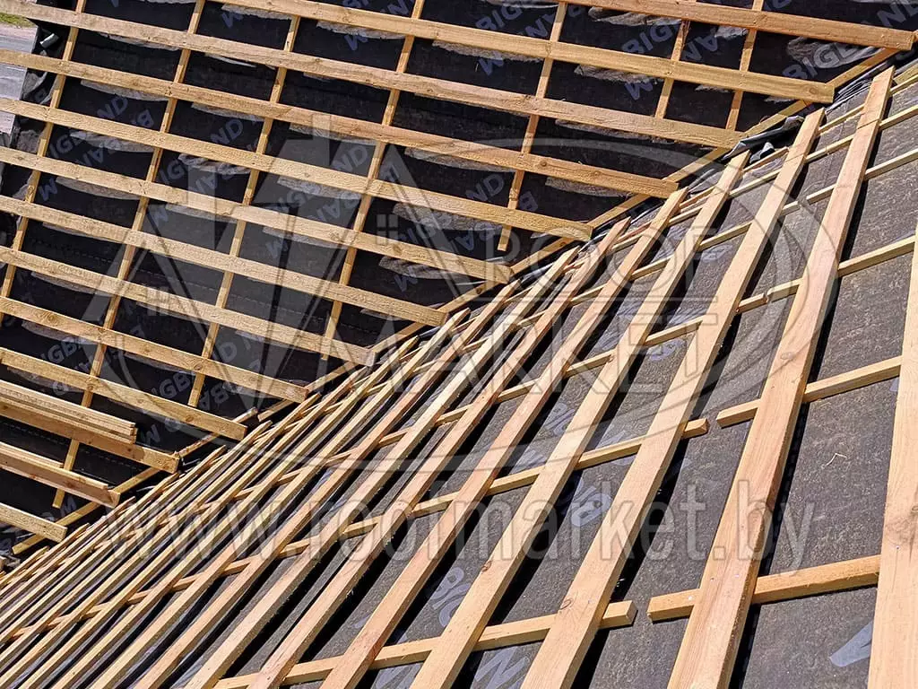 Замена шифера на металлочерепицу "Norman" Монтеррей