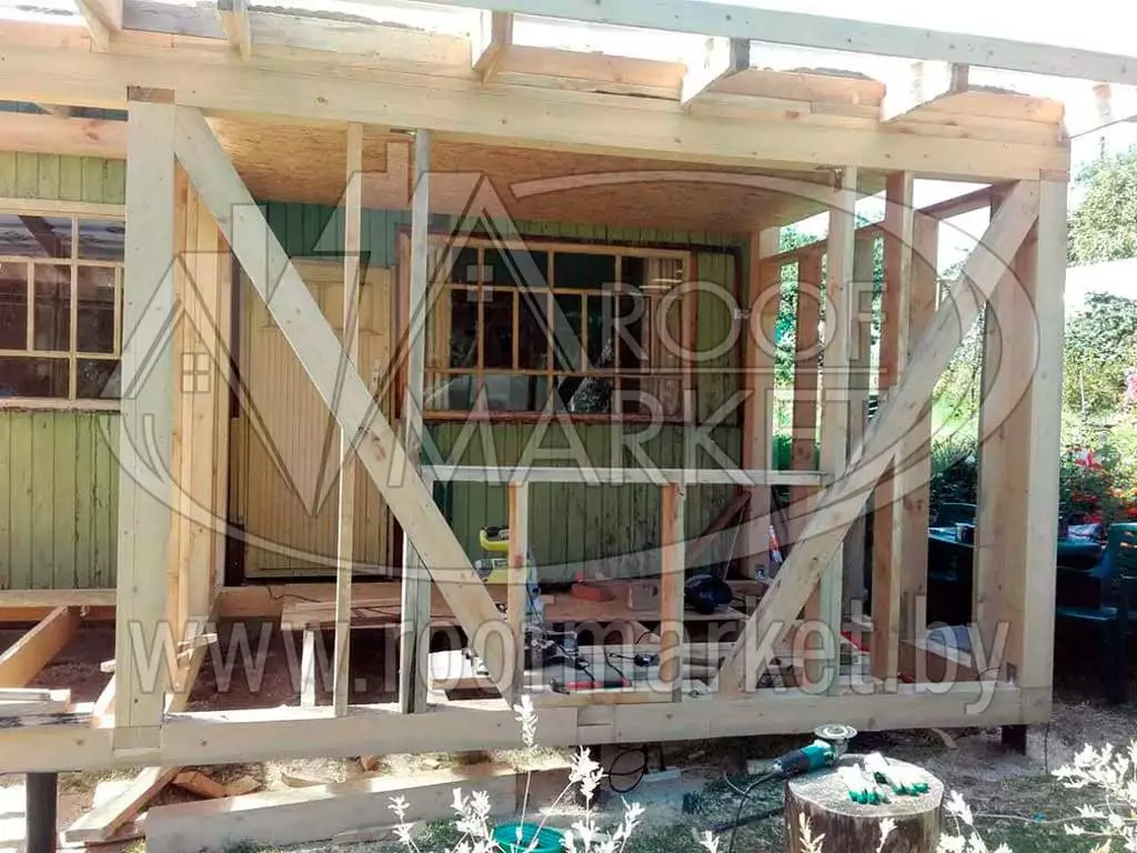 Реконструкция дома с использованием металлочерепицы МеталлПрофиль "Norman" Монтеррей