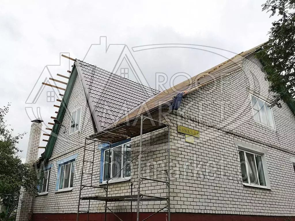 Замена шифера на металлочерепицу "Norman" Монтеррей