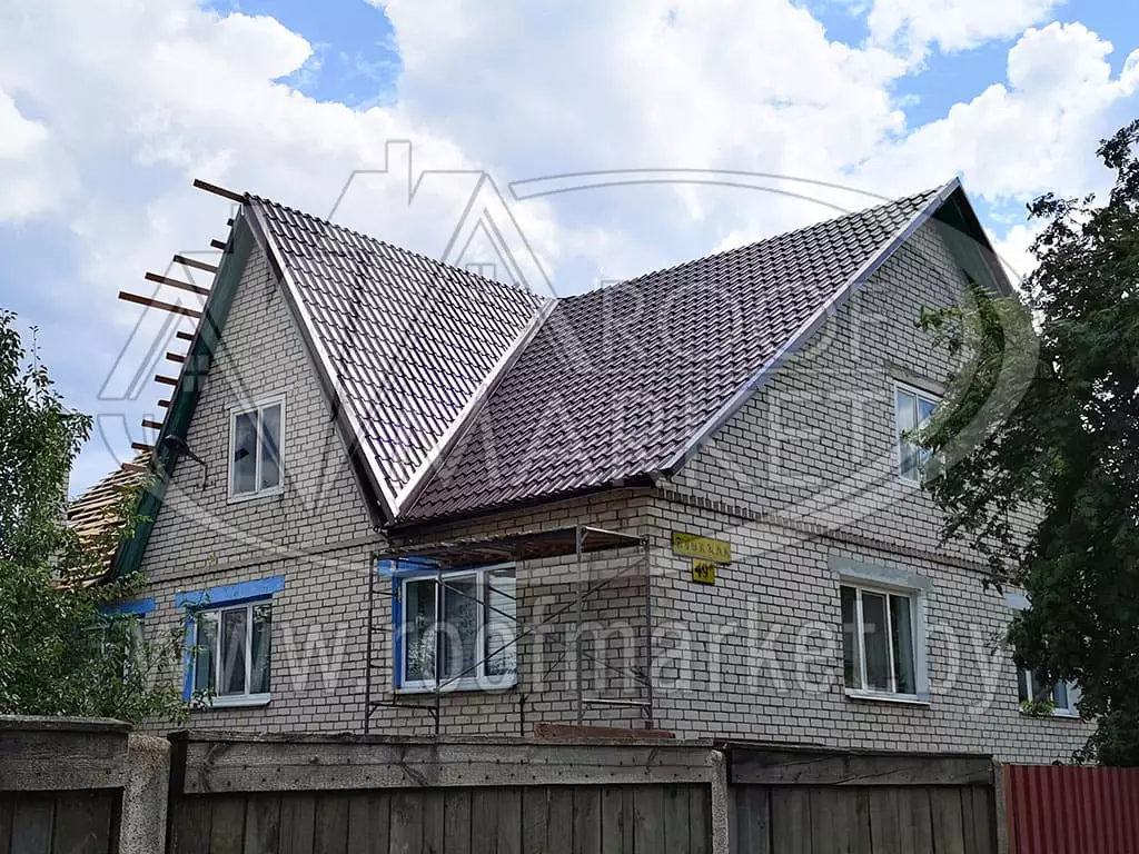 Замена шифера на металлочерепицу "Norman" Монтеррей