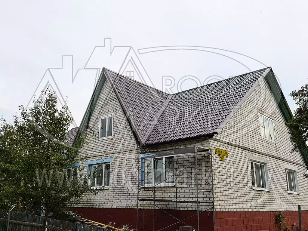 Замена шифера на металлочерепицу "Norman" Монтеррей