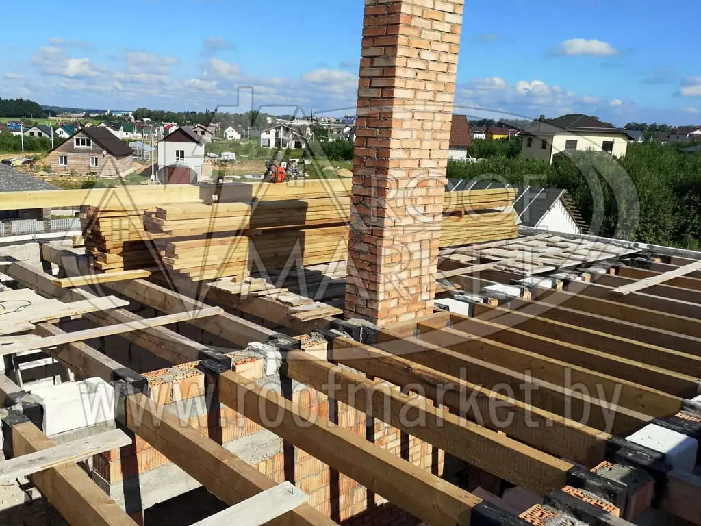 Кровля из гибкой битумной черепицы "Шинглас"