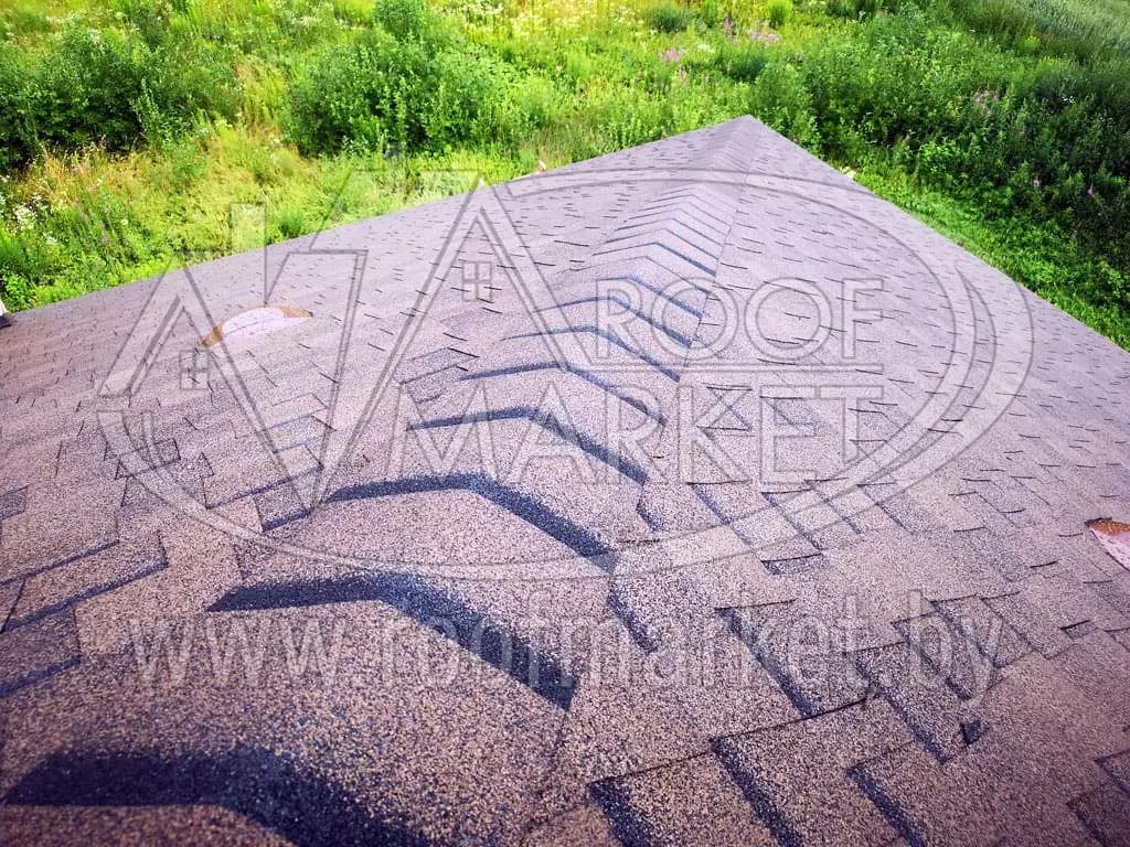 Кровля из гибкой битумной черепицы "Шинглас"