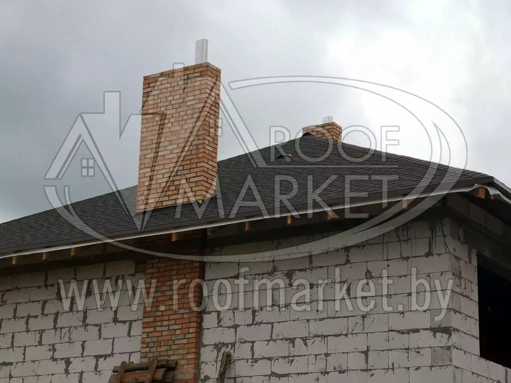 Кровля из гибкой битумной черепицы "Шинглас"