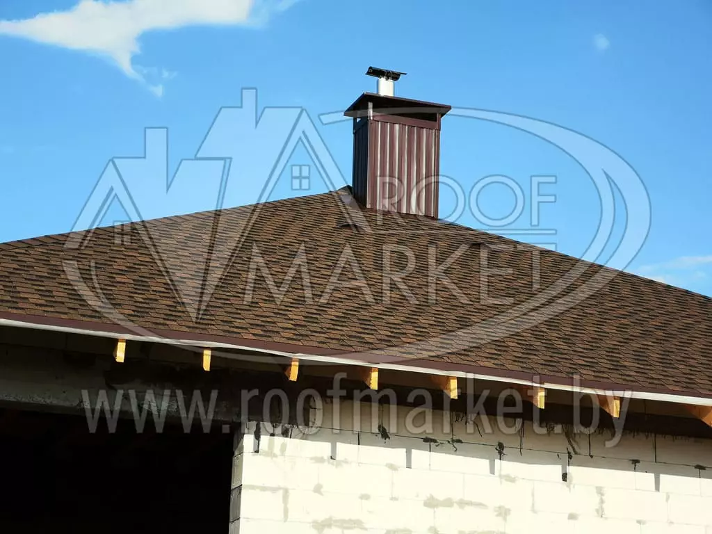 Кровля из гибкой битумной черепицы "Шинглас"