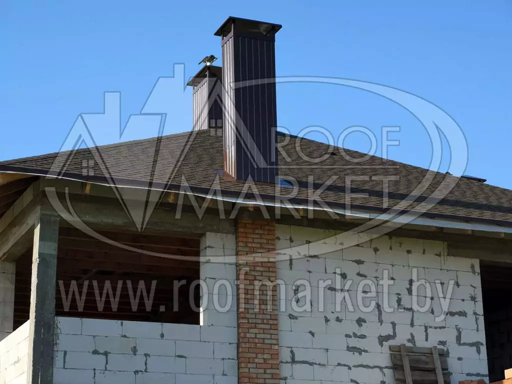 Кровля из гибкой битумной черепицы "Шинглас"