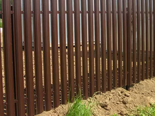 металлический штакетник круглый гранд лайн