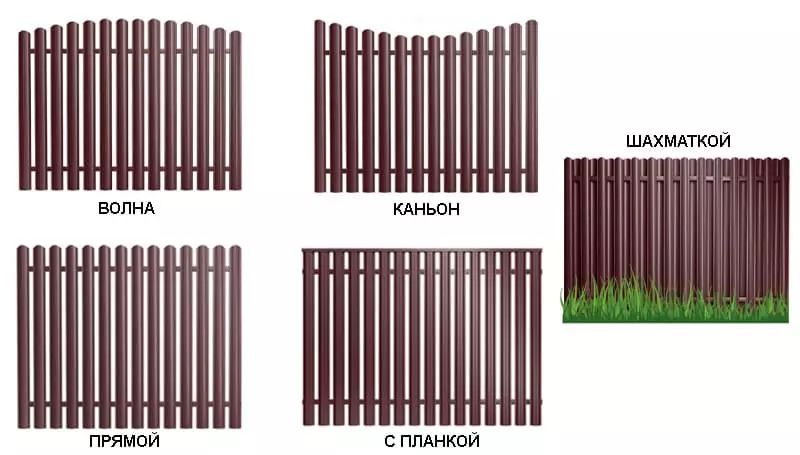 металлический штакетник способы установки