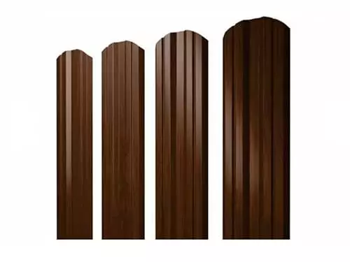 металлический штакетник twin фигурный гранд лайн