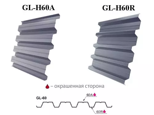 металлопрофиль (профнастил) gl-н 60 от grand line