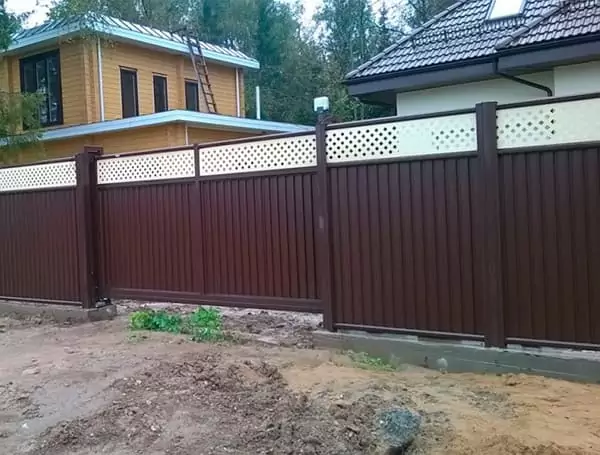 Откатные ворота Эстет Плюс Grand Line производства Grand Line