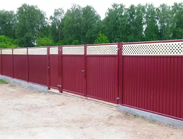 Распашные ворота и калитки Эстет Плюс Grand Line производства Grand Line