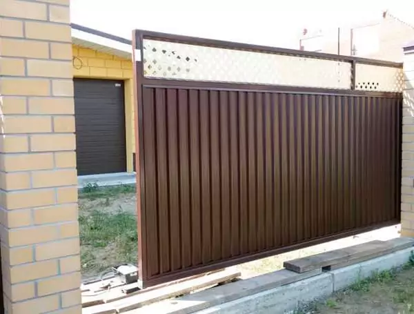 Откатные ворота Эстет Плюс Grand Line производства Grand Line