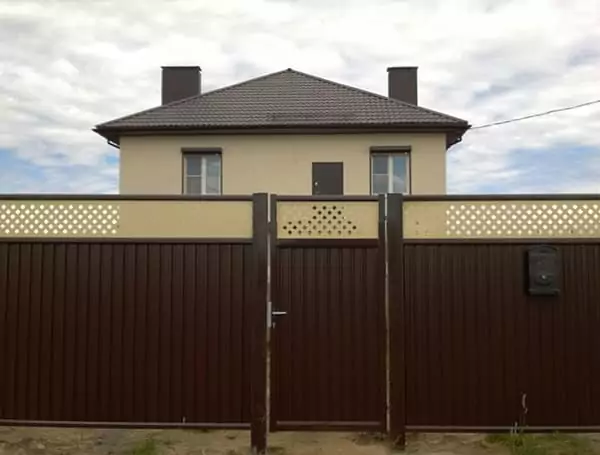 Распашные ворота и калитки Эстет Плюс Grand Line производства Grand Line