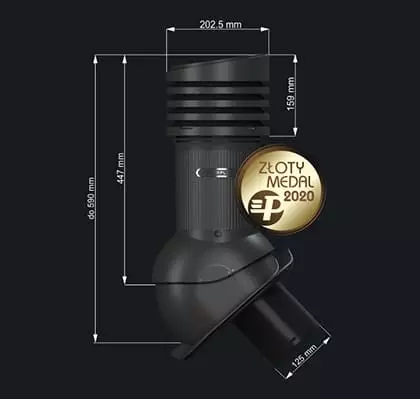 Wirplast Perfekta Evo E25 с отплывом конденсата D125 производства Wirplast