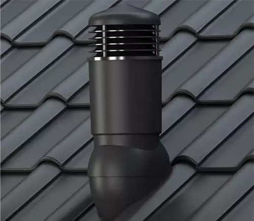 вентиляционный выход Wirplast Plus Tile К98 изолированный D125 для керамической штучной черепицы