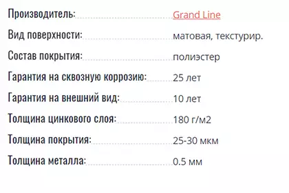 Rooftop Matte (Стальной бархат) производства Grand Line