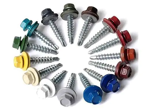 кровельные саморезы окрашенные