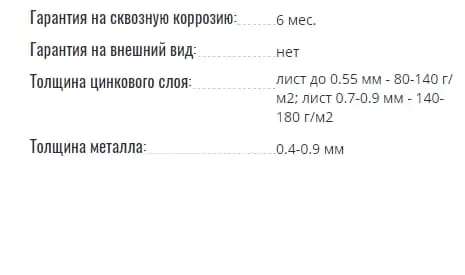 Оцинкованный профнастил