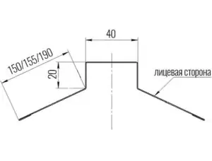 Планка конька