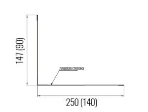 Планка примыкания верхняя